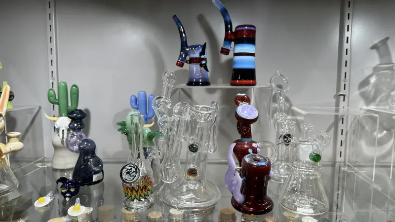 Sonoran Desert themed glass art