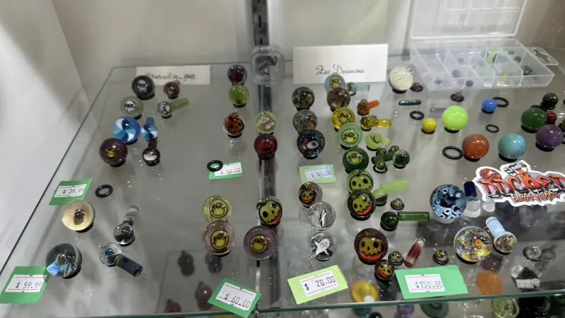 smiley glass art