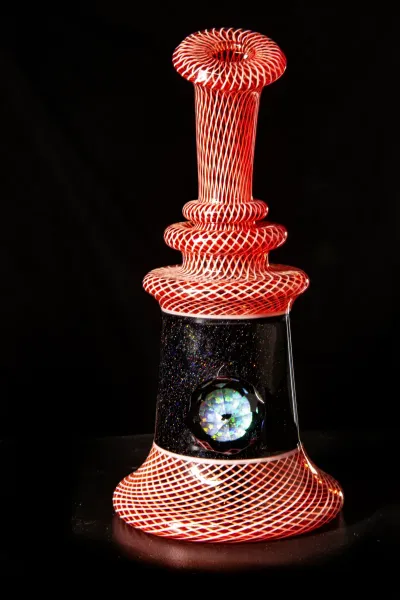 Red Glass Bong